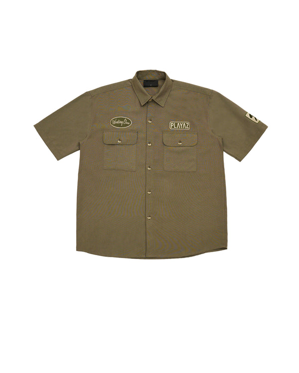 Playaz Working Class Short Sleeve (Olive)