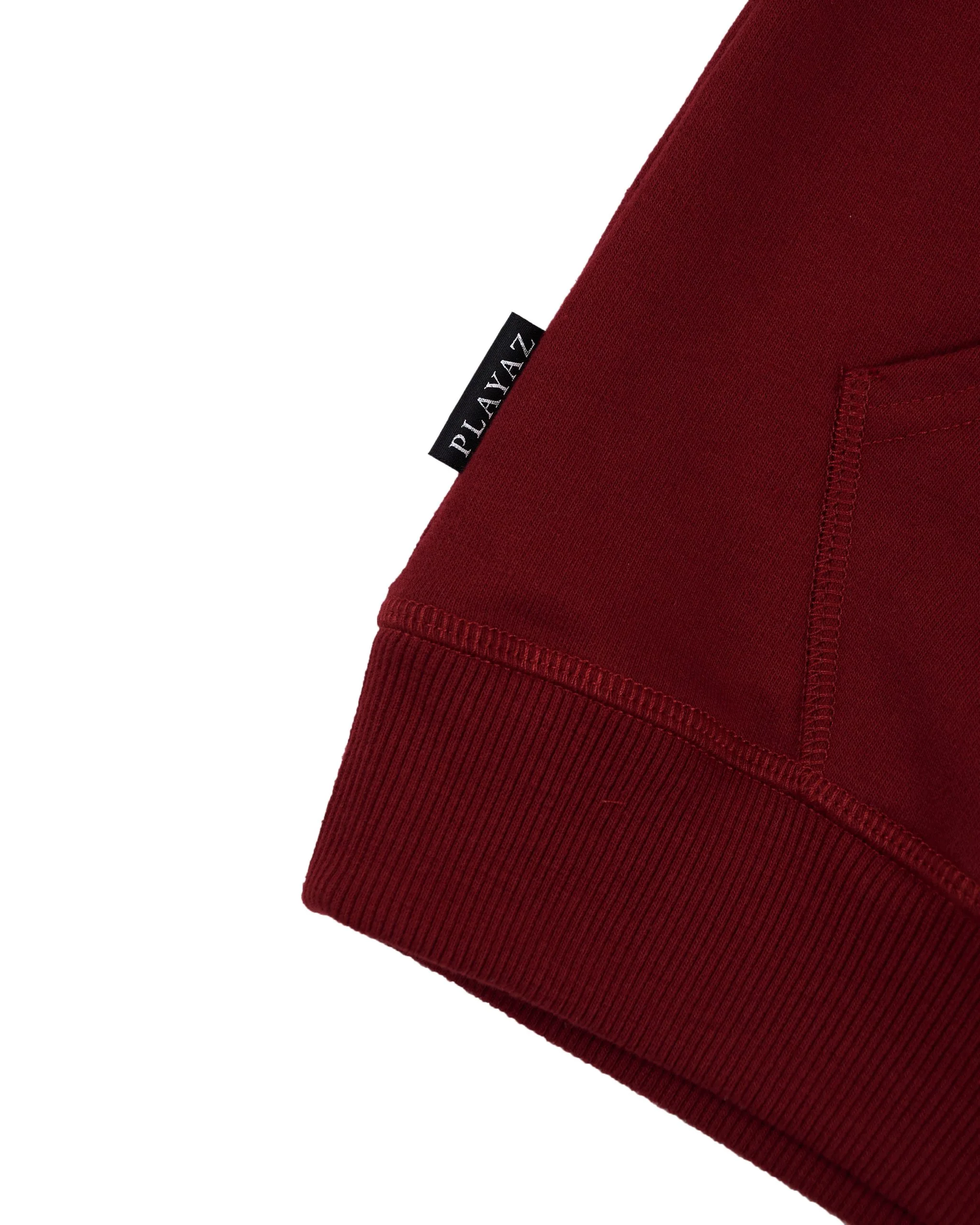 Kidz Baseball Hoodie Maroon - Image 2