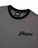 Playaz Baller Ringer Oval Tshirt Grey - Image 2