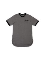Playaz Baller Ringer Oval Tshirt Grey
