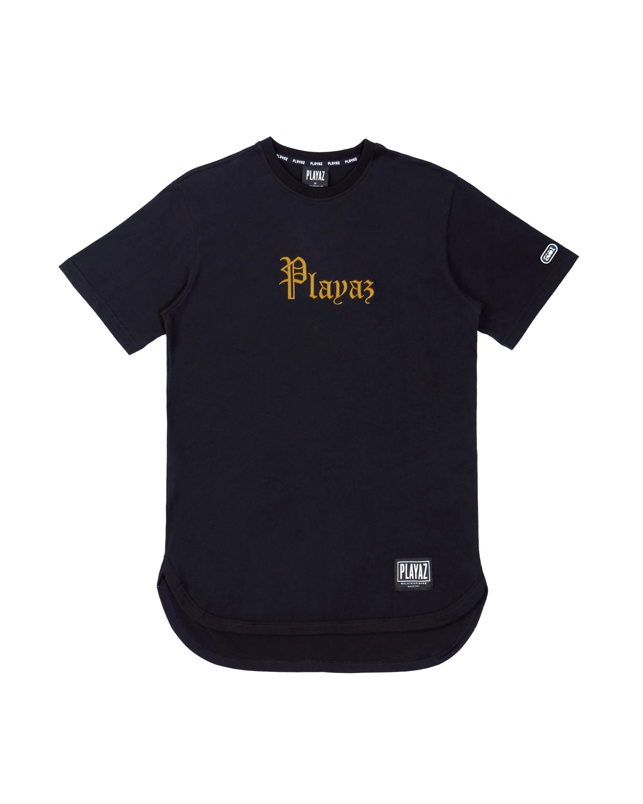 Playaz Plata Oval Tee Black - playaz.my