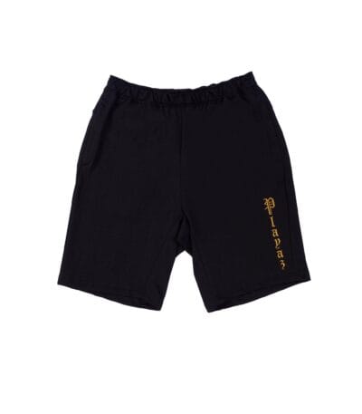 Playaz Plata Shorts Black - playaz.my