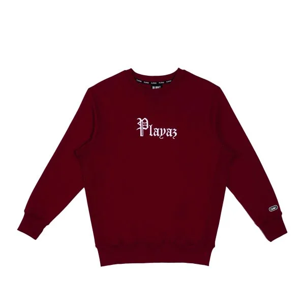 Playaz Plata Sweatshirt Maroon - playaz.my