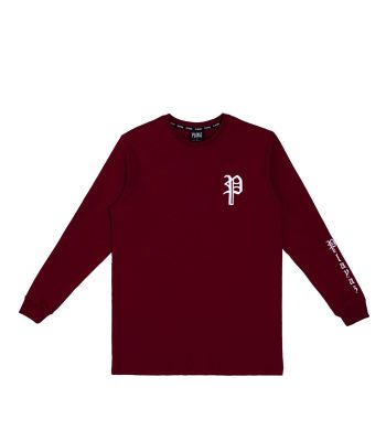Playaz Plata Long Sleeve Maroon - playaz.my