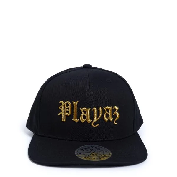 Playaz Plata Snapback Black - playaz.my