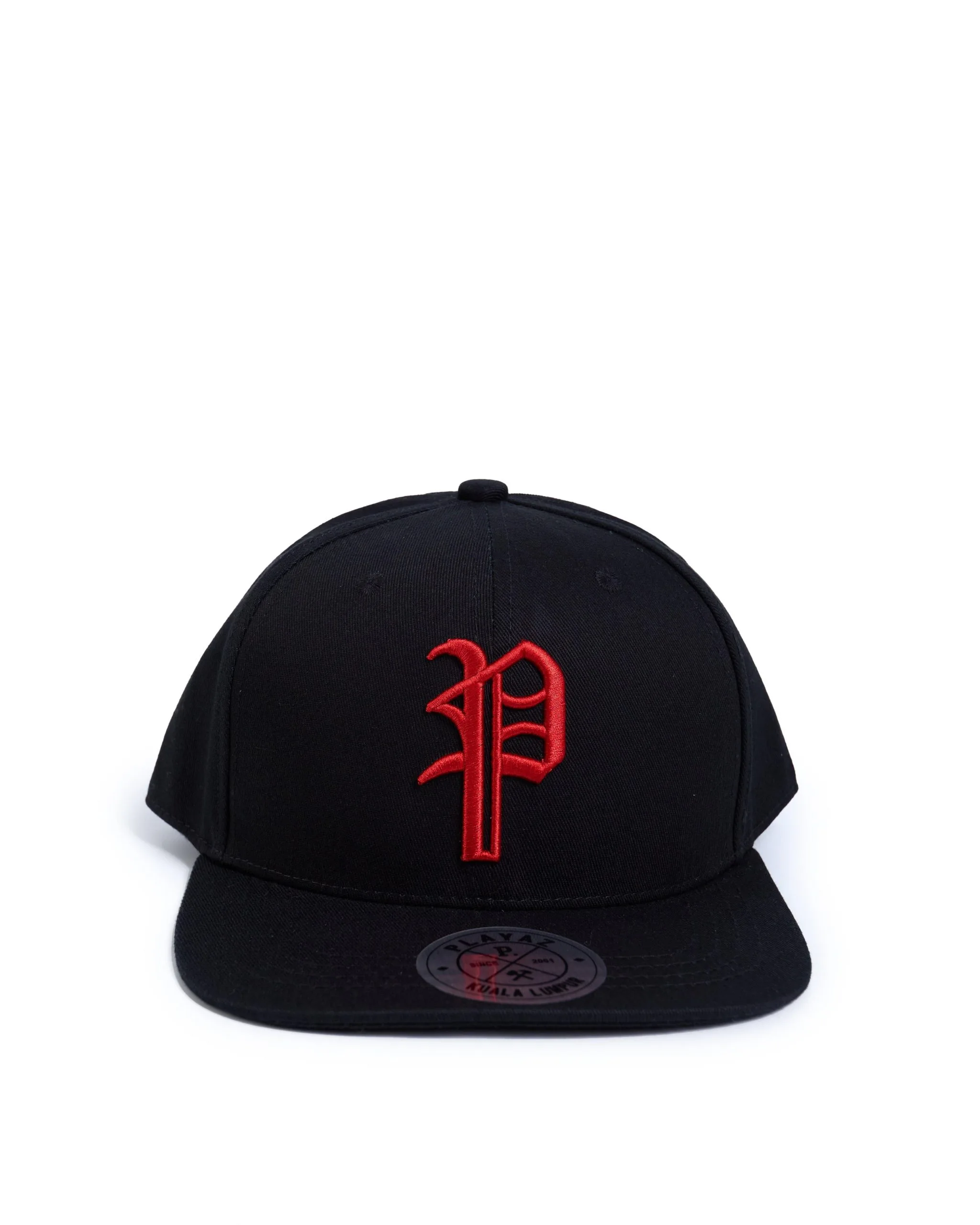 8712 Playaz P Snapback Black - playaz.my