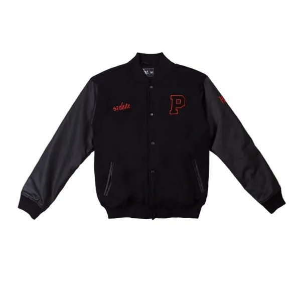 Kmy Kmo Szalute Oversized Varsity Jacket