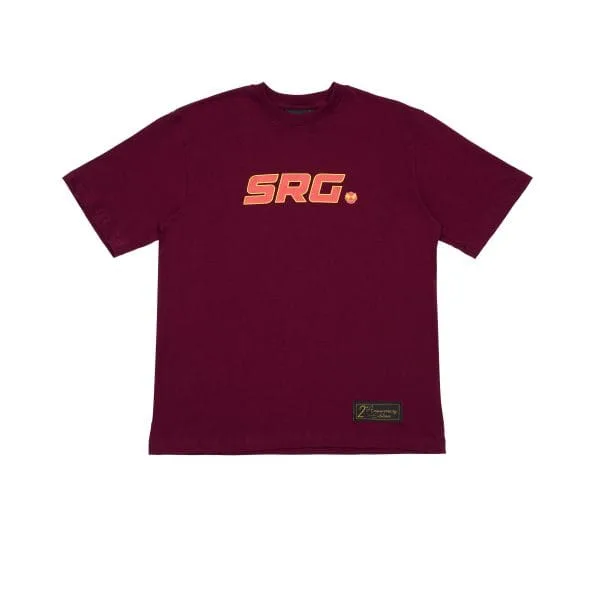 SRG 2ND ANNIVERSARY MAROON OVERSIZED TEE